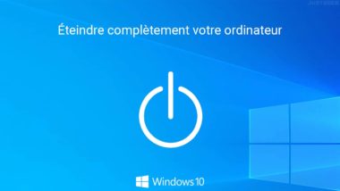 Éteindre complètement son ordinateur sous Windows