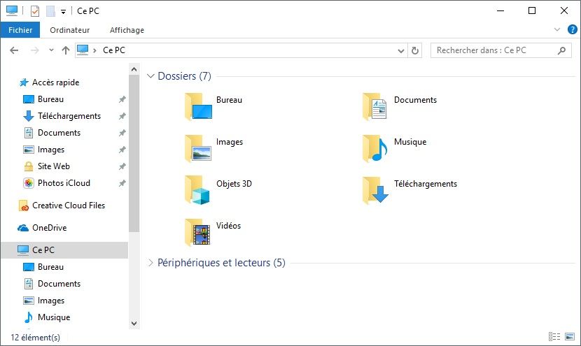 Personnaliser bibliotheque windows 10