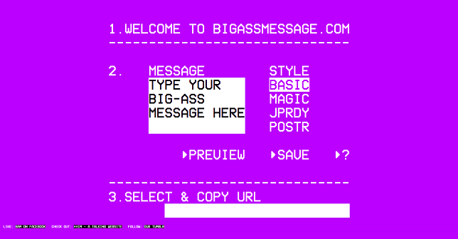 BIG-ASS-MESSAGE