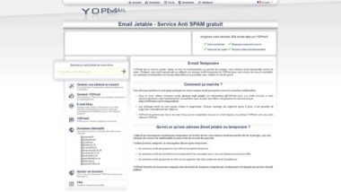 Créer une adresse email jetable ou temporaire avec YOPMail