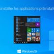 Désinstaller les applications préinstallées de Windows 10