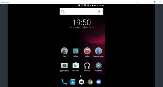 Afficher l'écran de votre smartphone sur votre PC Windows 10