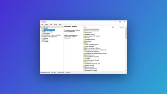 Installer l'Éditeur de stratégie de groupe locale sur Windows 10 Home