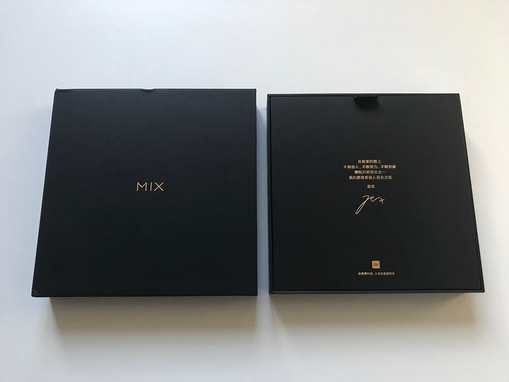 Packaging du Xiaomi Mi Mix 2