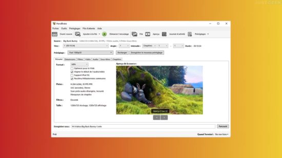 HandBrake, un puissant convertisseur vidéo open source