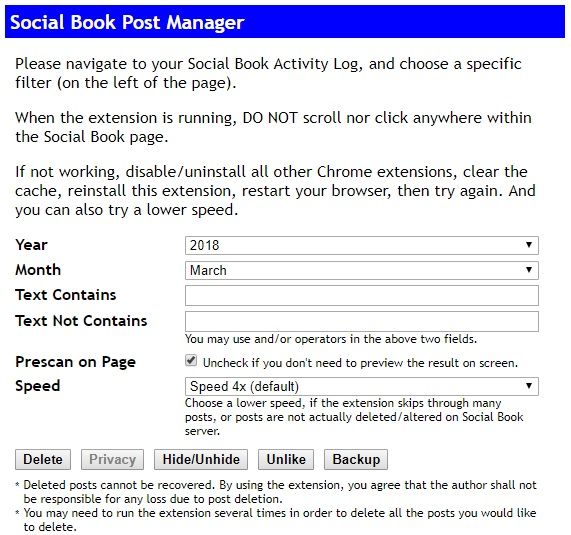 Social Book Post Manager