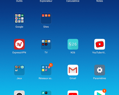 Interface Xiaomi Mi Pad 4