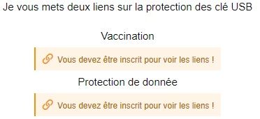 Exemple de contenu bloqué sur un forum