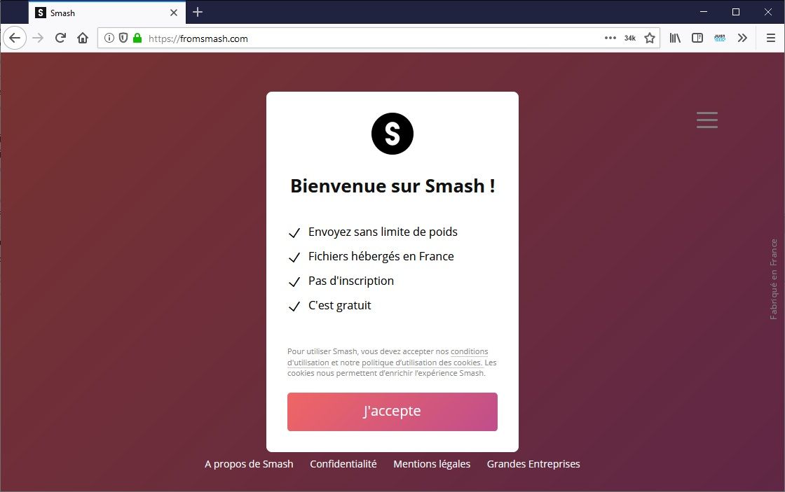 Smash : Envoyez de gros fichiers par mail