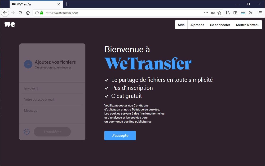 WeTransfer : Le partage de fichiers en toute simplicité