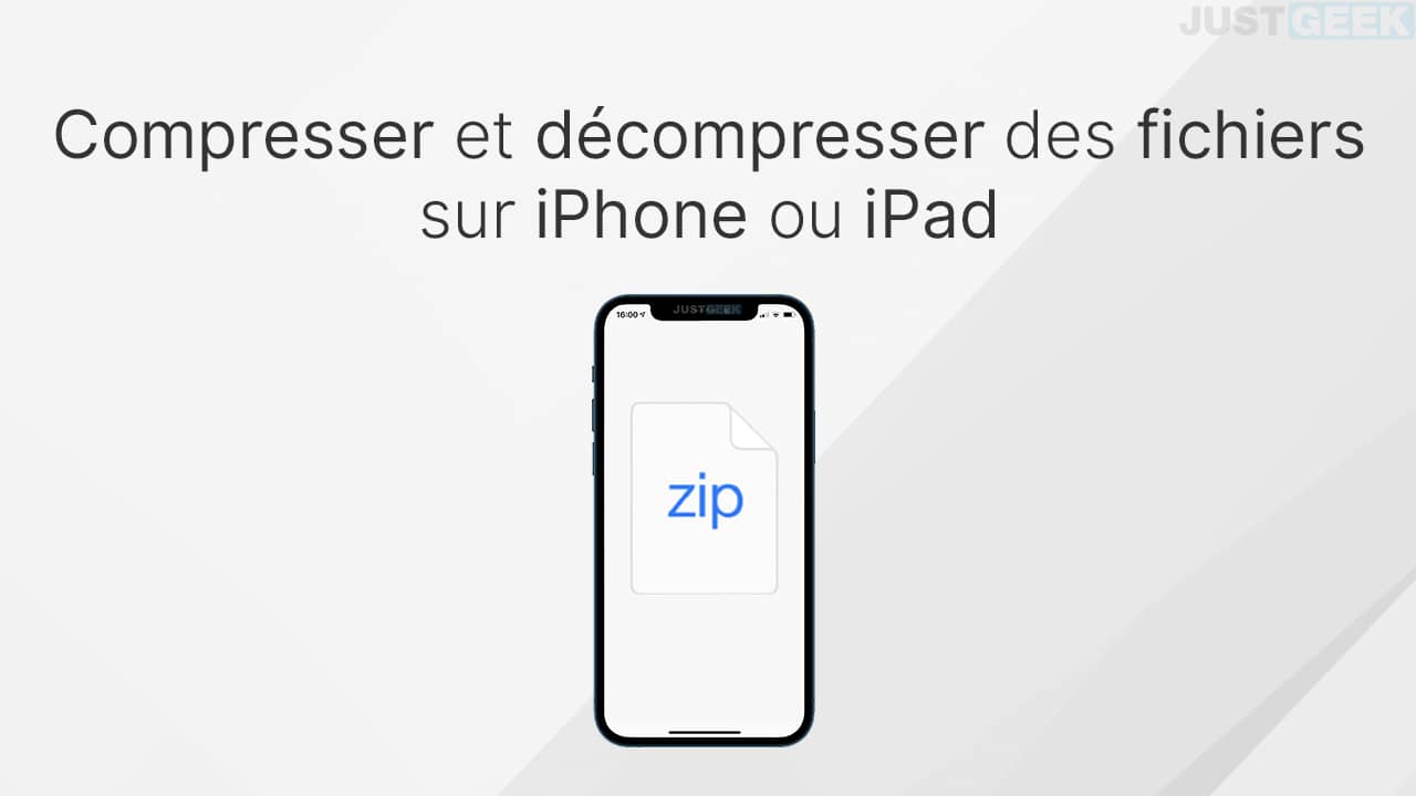 Compresser/décompresser des fichiers sur iPhone et iPad