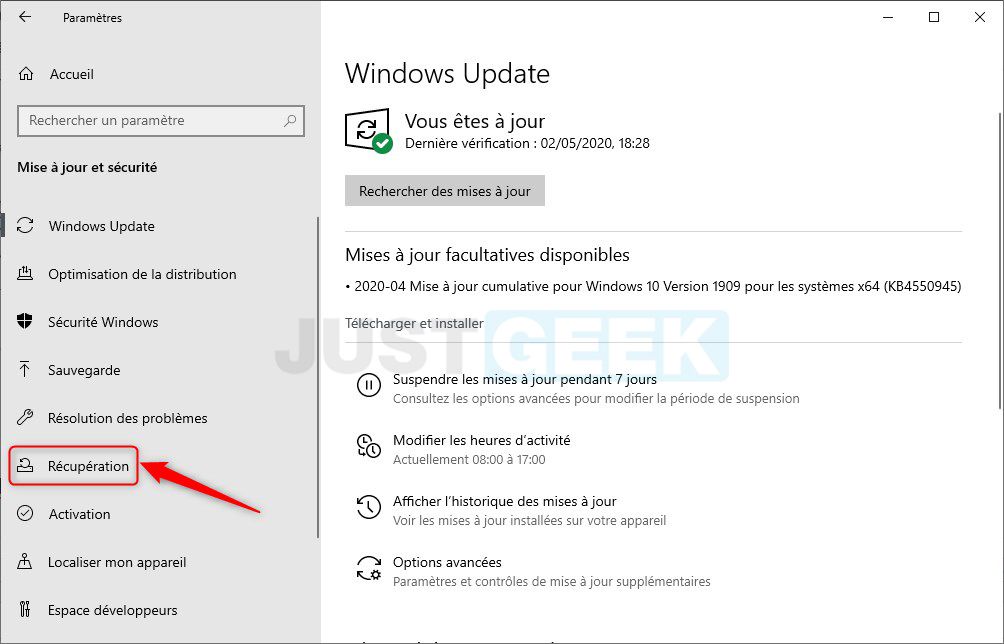 Étape 3 : Accéder à l'UEFI depuis Windows 10