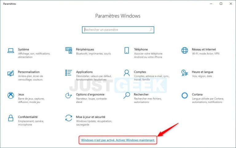 Activer Windows 10 Avec Votre Clé De Produit