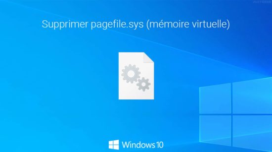 Effacer la mémoire virtuelle (pagefile.sys) à l’extinction du PC