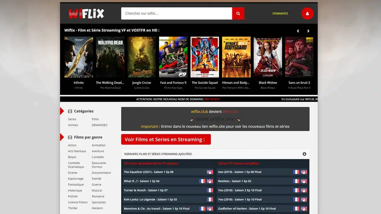 Wiflix : Voir Film Streaming et Séries VF Gratuit