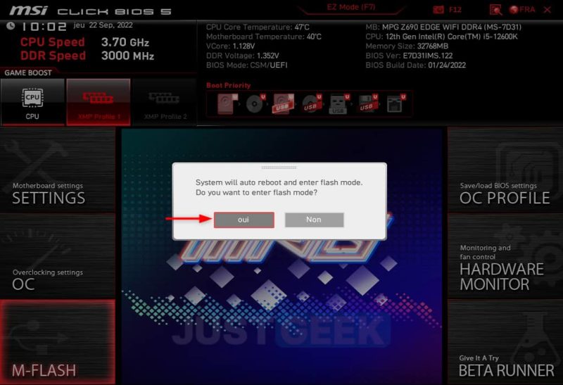 Comment ouvrir la page des réglages du bios ou l’uefi de mon ordinateur