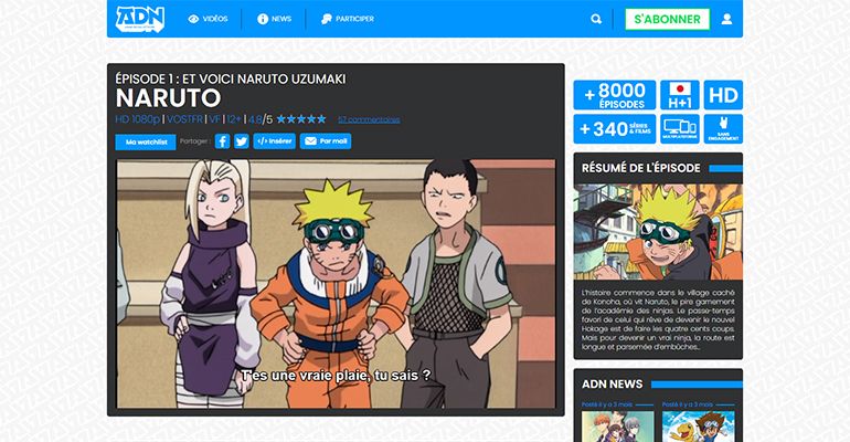 Regarder Naruto en streaming