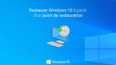 Restaurer Windows 10 à partir d'un point de restauration