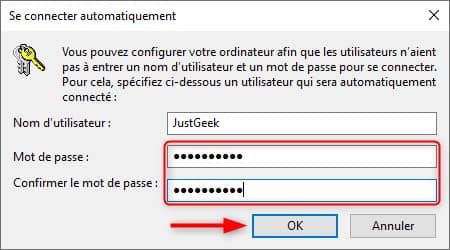 Désactiver le mot de passe de Windows 10