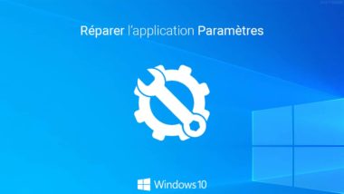 Réinitialiser l'application Paramètres dans Windows 10