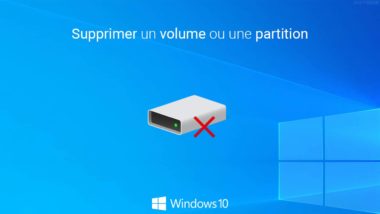 Supprimer un volume ou une partition dans Windows 10