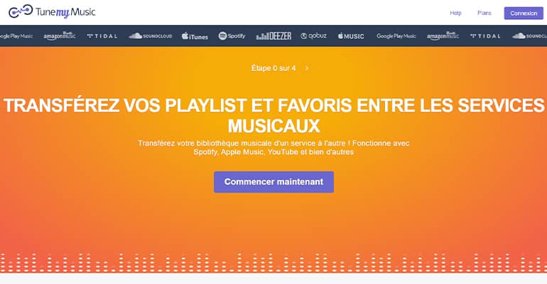 Transférer ses playlists avec Tune My Music