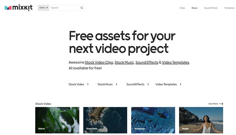 Mixkit : Ressources gratuites pour vos projets vidéo