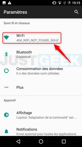 Bloquer partage de connexion android