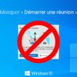 Masquer ou désactiver « Démarrer une réunion » dans Windows 10