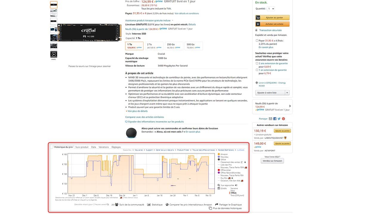 Keepa : un tracker de prix Amazon
