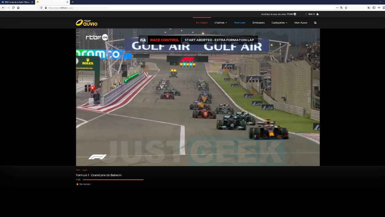 Formule 1 en streaming gratuit