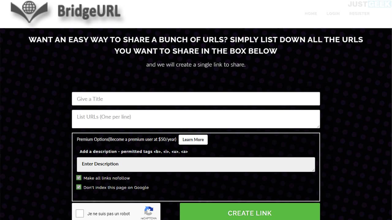 Share multiple links in one URL with BridgeURL