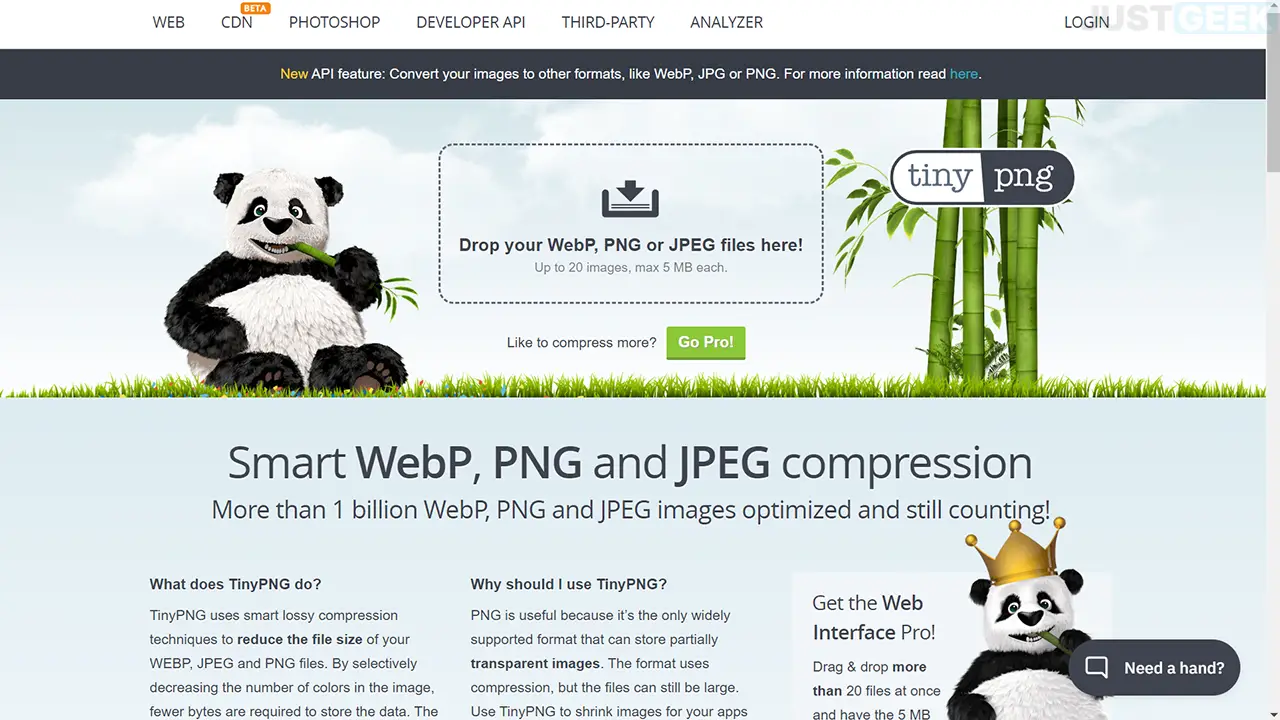TinyPNG/TinyJPG : compresser des images JPG et PNG