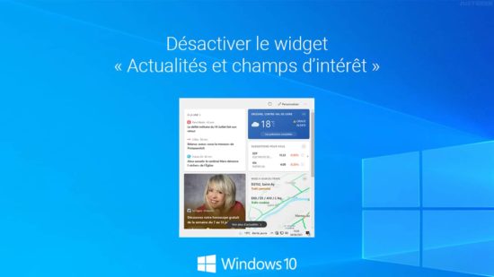 Désactiver la météo de la barre des tâches dans Windows 10