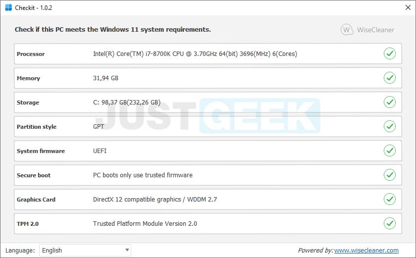 Checkit : un logiciel gratuit pour vérifier si votre PC est compatible avec Windows 11
