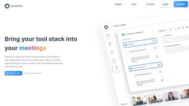 Sessions : un service de visioconférence gratuit doté de nombreux outils de collaboration