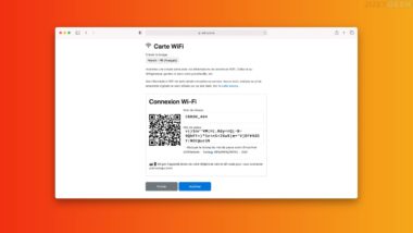 Partager mot de passe WiFi avec un QR code