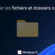 Afficher les fichiers et dossiers cachés dans Windows 11