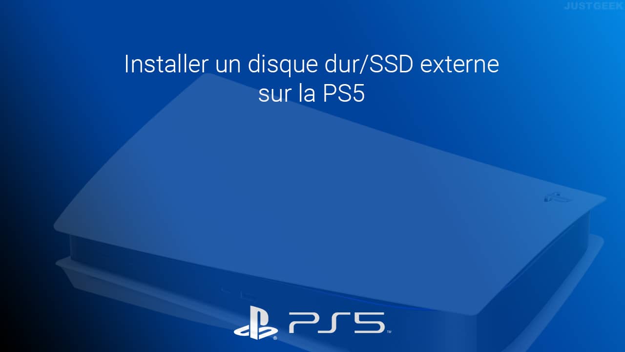 Installer un disque dur/SSD externe sur la PS5