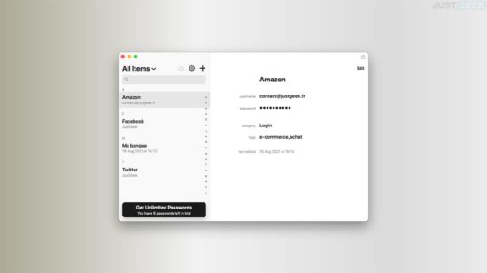 Minimalist : un gestionnaire de mots de passe pour Mac, iPhone et iPad