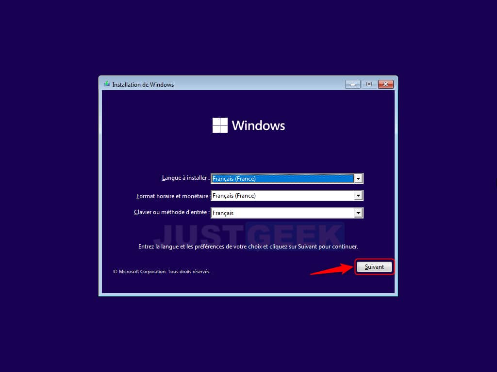 Installation de Windows 11 Beta