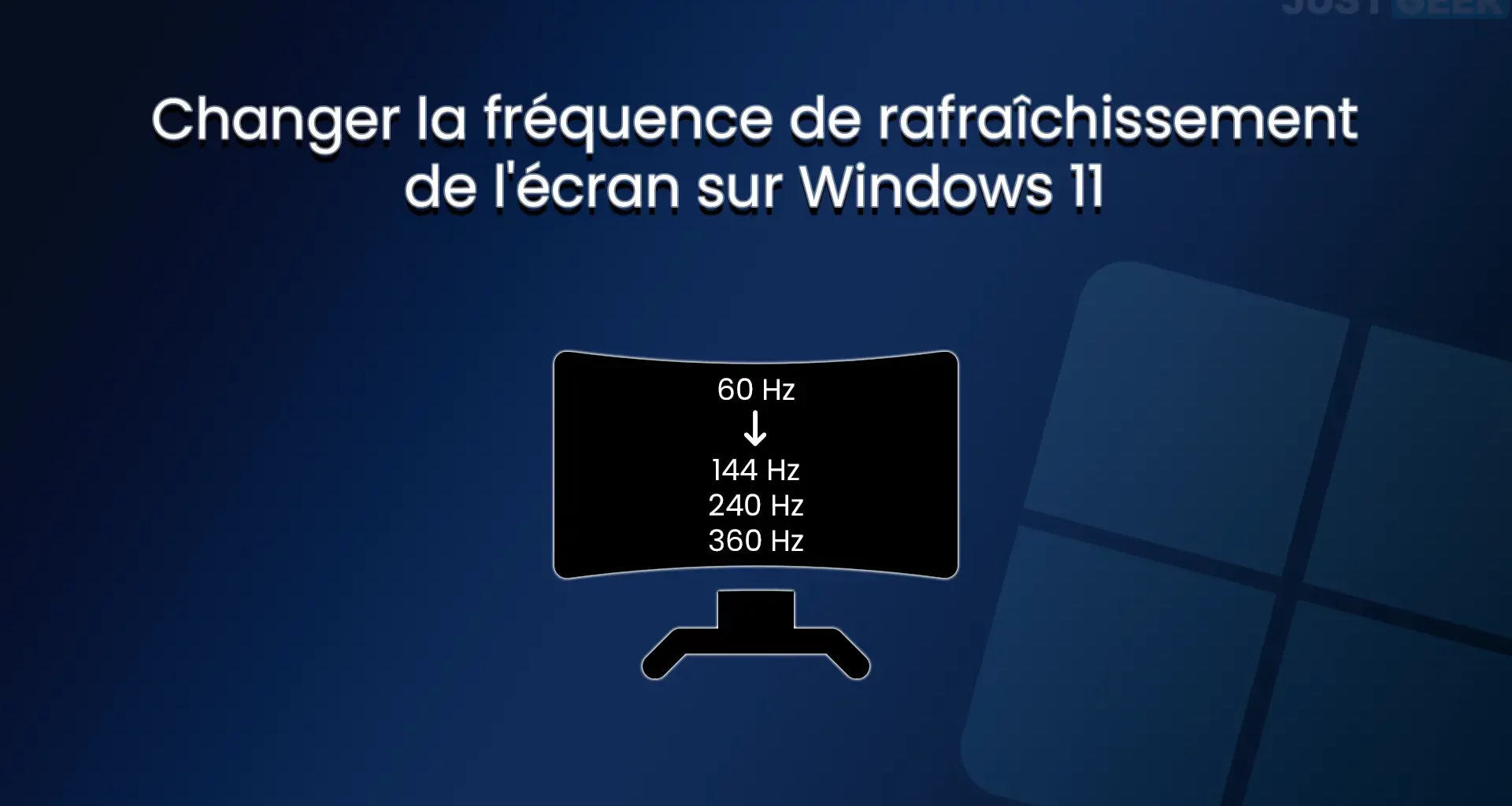 Changer la fréquence de rafraîchissement de l'écran sous Windows 11