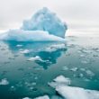 Fonte des glaces de la banquise de la banquise de l'Arctique