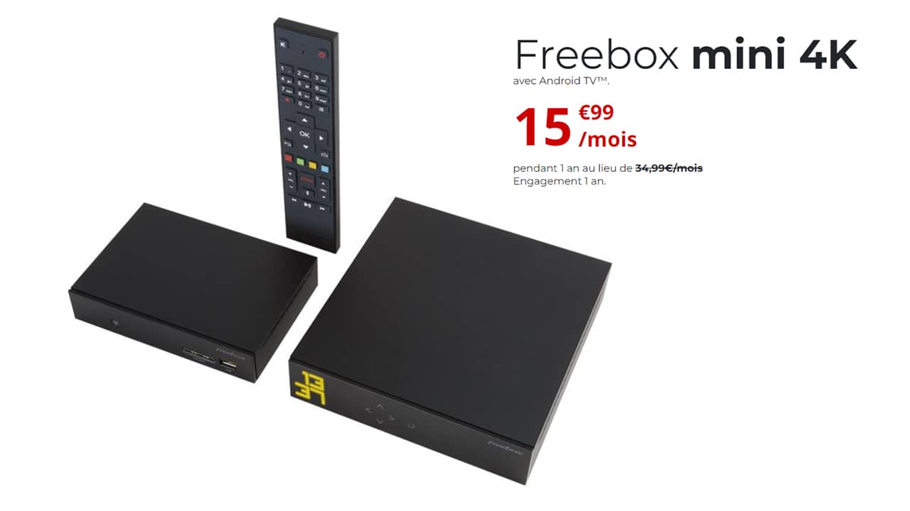 Freebox mini 4K : offre Internet Fibre ou ADSL