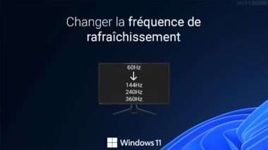 Changer la fréquence de rafraîchissement dans Windows 11