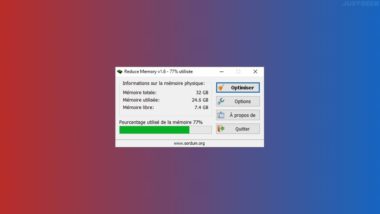 Optimiser la mémoire vive (RAM) de votre PC avec le logiciel gratuit Reduce Memory