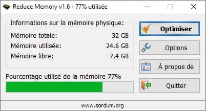 Reduce Memory : optimiser la mémoire vive (RAM) de votre PC