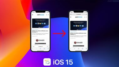 iOS 15 : remettre la barre d’adresse en haut dans Safari