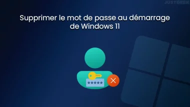 Supprimer le mot de passe au démarrage de Windows 11