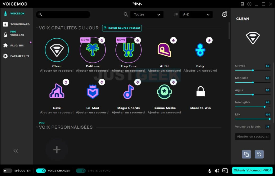 Voicemod un modificateur de voix gratuit en temps réel